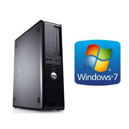 Dell Optiplex 755 Desktop - Intel Core Duo E2160 / 1.8 GHz - RAM 2 Go - HDD 250 Go - DVD - GigaBit Ethernet - Windows 7 Professionnel