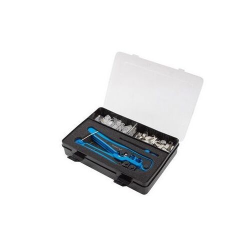 Pack comprenant une pince à sertir, un dénudeur universel et des connecteurs RJ45 FTP/UTP Lanberg