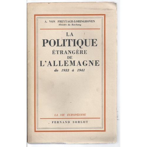 La Politique Étrangère De L'allemagne De 1933 À 1941
