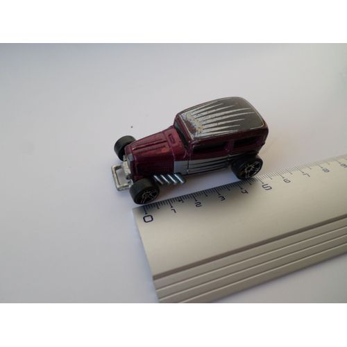 Dragster Bordeaux Traits Argentes Sur Flanc-Hot Wheels