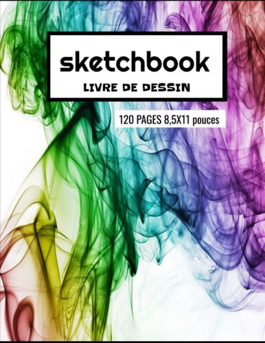 Sketchbook Livre De Dessin 120 Pages 8,5x11: Beau Grand Carnet De Sketch,Pour Adulte Et Enfant,Dessin Au Crayon À La Mine,À L'encre,Fusain, Parfait Comme Cadeaux.Couverture Lustré.