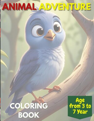 Animal Adventure: Coloring Book (Age From 3 To 7 Year)