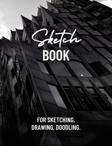 Sketch Book For Sketching, Drawing, Doodling.: 8.5x11 Sketch Book For Sketching, Doodling, Doodle, Hand Drawing, Drawing Practice. (With Abstract Art On Cover And Back)