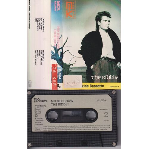 Nik Kershaw The Riddle Rare Cassette K7 Audio Tape Germany