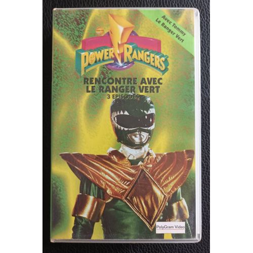 K7 V.H.S Power Rangers 4 - Rencontre Avec Le Ranger Vert (3 Épisodes) - 1993/95 Saban / Polygram Video Edv.17 633 398.3 Version Française 780063339834 Boutique Axonalix