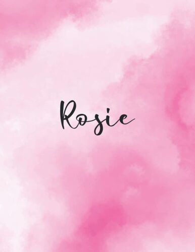 Rosie: Journal Notebook Gray For Writing And Drawing, Blank | Calligraphy Dot Grid Journals | 8.5 X 11 Inch - V.564