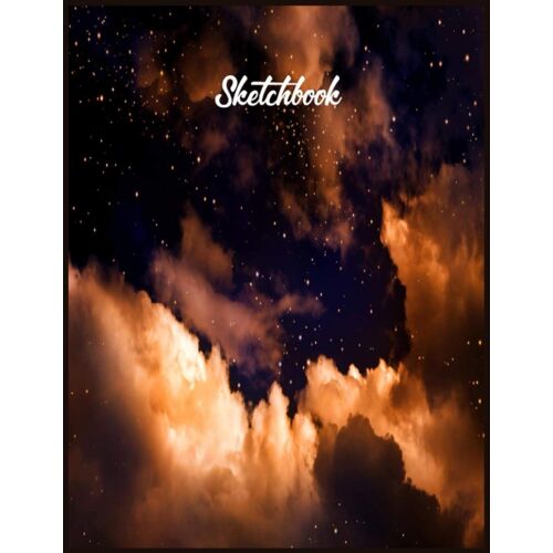 Sketchbook: Galaxy & Nebula Sketchbook For Drawing,Painting,Sketching And Coloring.8.5*11" Premium Sketch Pad With 100-Sheets.Drawing Book For Kids.Drawing Book For Girls.Drawing Books For Adults.Vol-