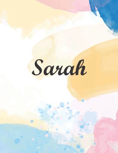 Sarah: Journal Notebook Gray For Writing And Drawing, Blank | Calligraphy Dot Grid Journals | 8.5 X 11 Inch - V.81