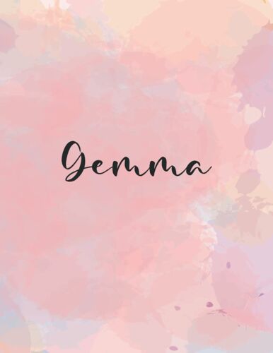 Gemma: Personal Name Dot Gird | The Notebook For Writing Journal Or Diary Women & Girls Gift For Birthday, For Student | 160 Pages Size 8.5x11inch - V.198