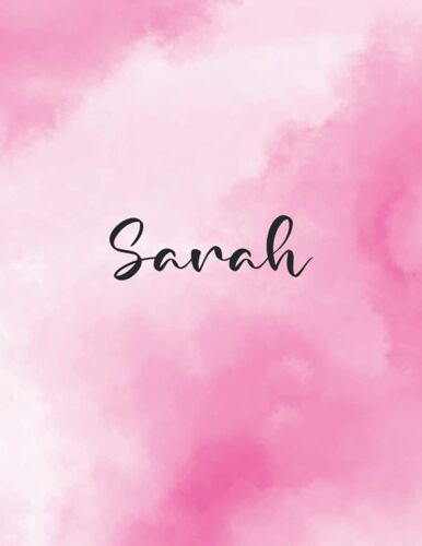 Sarah: Journal Notebook Gray For Writing And Drawing, Blank | Calligraphy Dot Grid Journals | 8.5 X 11 Inch - V.81
