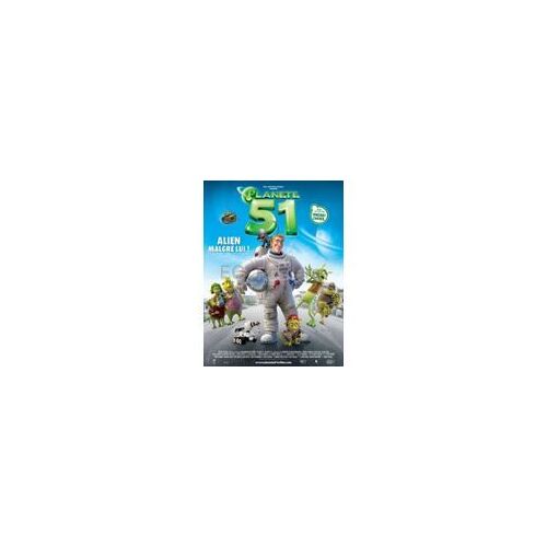 Planete 51 - Jorge Blanco - Dwayne Johnson - Affiche De Cinéma Pliée 60x40 Cm