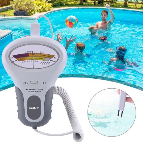 Testeur de niveau de PH Cl2 de qualité de l'eau, Instruments d'analyse de SPA de piscine Portable PH compteur de chlore