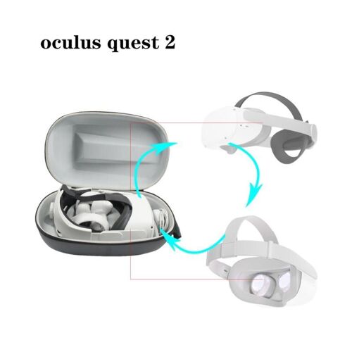 Boîte De Protection De Voyage Rigide, Sac De Rangement, Housse De Transport Pour Oculus Quest 2/Oculus Quest, Étui De Transport Vr Et Accessoires