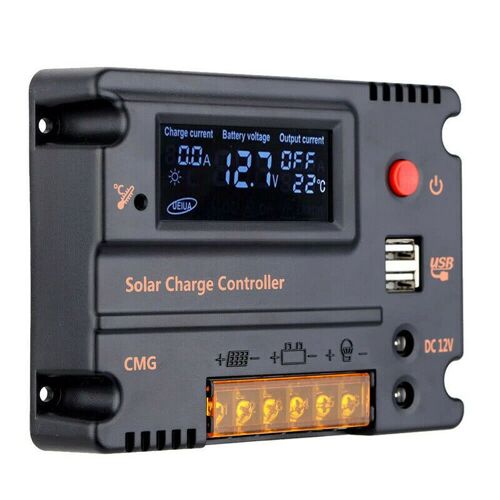 Contrôleur solaire 20A MPPT 12V PV, panneau solaire, régulateur de chargeur de batterie, affichage LCD