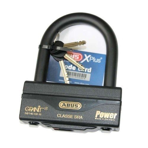 Abus 57149 Antivol Moto U Granit Power 58/140hb100 Iii Série Limitée Homologué Sra, Noir