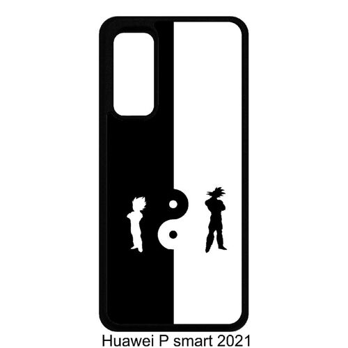 Coque Huawei P Smart 2021 - Ying Yang Manga Dbz - Noir