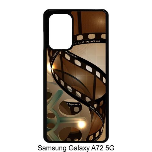 Coque galaxy a72 5g - cinema film - noir