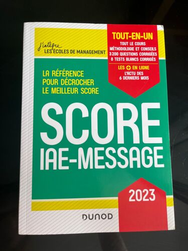 Livre Score Iae Message 2023