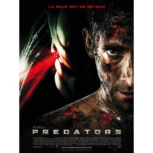 Predators - Véritable Affiche De Cinéma Pliée - Format 120x160 Cm - De Nimrod Antal Avec Adrien Brody, Alice Braga, Topher Grace, Danny Trejo, Laurence Fishburne, Walton Goggins - 2010