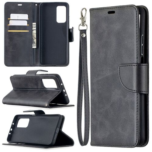 Saturcase Coque Pour Xiaomi Mi 10t / 10t Pro, Luxe Pu Cuir Magnétique Flip Portefeuille Support Porte-Carte Protecteur Housse Étui Avec Dragonne Pour Xiaomi Mi 10t / 10t Pro (Noir)
