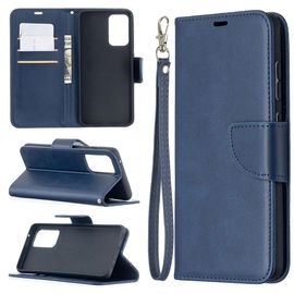Saturcase Coque Pour Samsung Galaxy A52 5g, Luxe Pu Cuir Magnétique Flip Portefeuille Support Porte-Carte Protecteur Housse Étui Avec Dragonne Pour Samsung Galaxy A52 5g (Bleu)