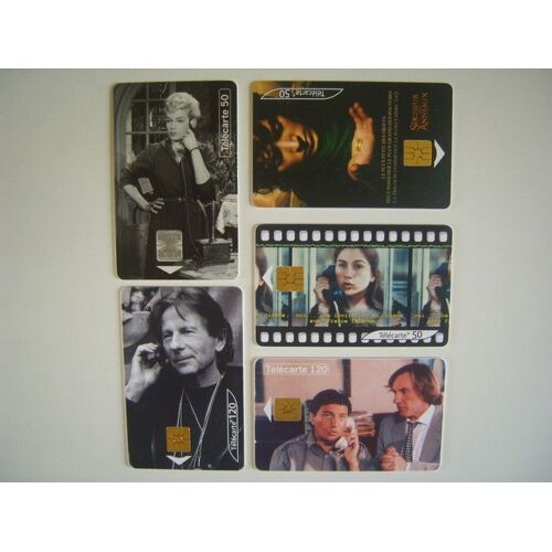 Lot 5 Télécartes Cinéma