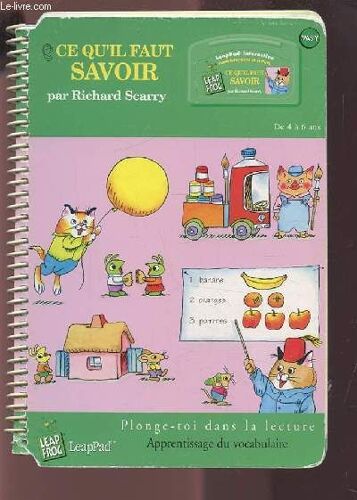 Ce Qu'il Faut Savoir - De 4 A 6 Ans - Ouvrage Pour Leappad Interactif.