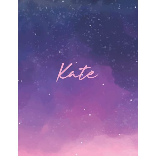 Kate: Journal Notebook Gray For Writing And Drawing, Blank | Calligraphy Dot Grid Journals | 8.5 X 11 Inch - V.324