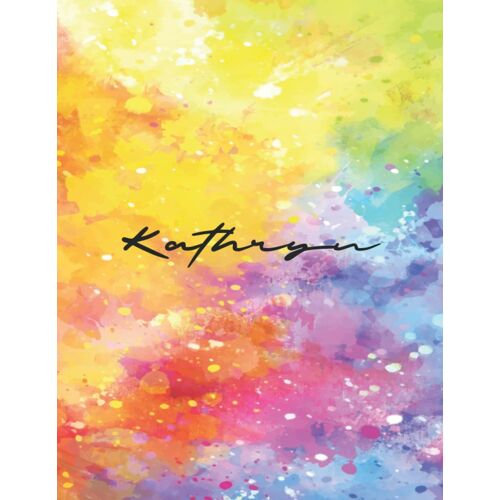 Kathryn: Personal Name Dot Gird Notebook For Graphing Pad, Design Book, Work Book, Planner, Dotted Notebook, Bullet Journal, Sketch Book, Math Book - V.486