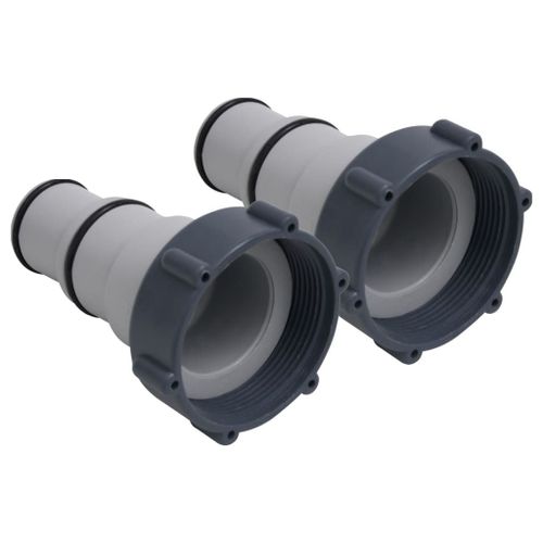 VidaXL Adaptateurs de tuyau de piscine 2 pcs Plastique