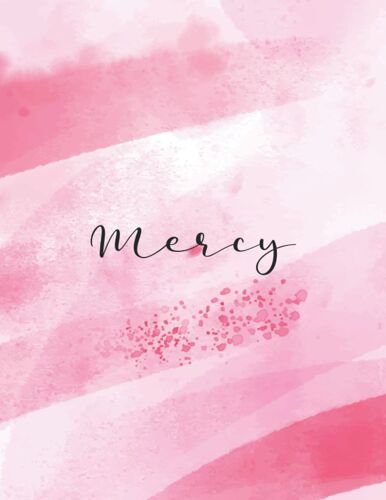 Mercy: Journal Notebook Gray For Writing And Drawing, Blank | Calligraphy Dot Grid Journals | 8.5 X 11 Inch - V.660