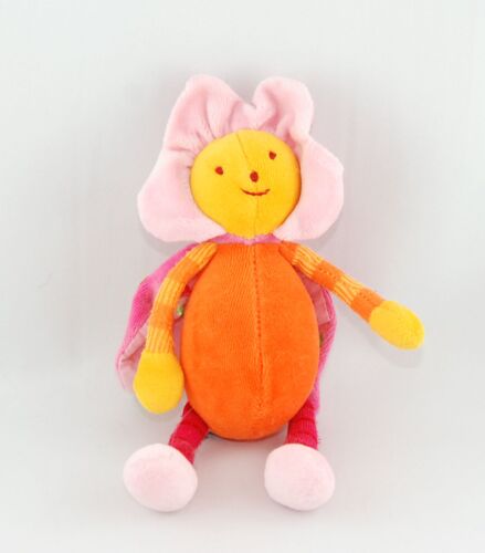Moulin Roty Doudou Collection Louna L'abeille Bibi Fleur Rose Jaune Orange