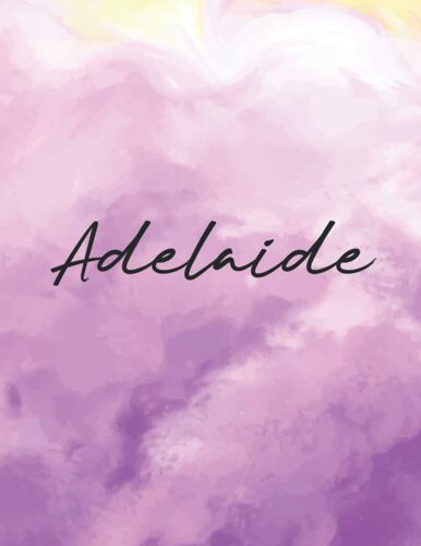 Adelaide: Dot Grid Notebook 8.5 X 11| For Graphing Pad, Design Book, Work Book, Planner, Dotted Notebook, Bullet Journal, Sketch Book, Math Book - V.305