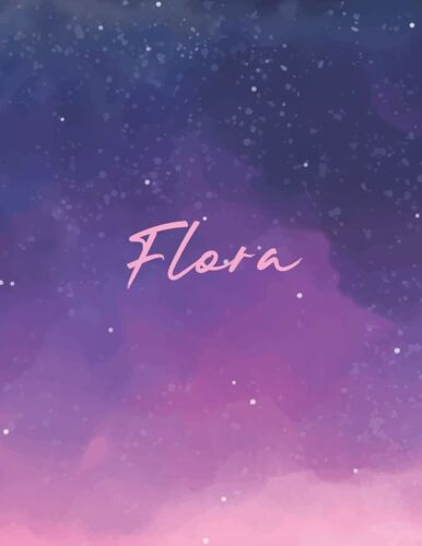 Flora: Journal Notebook Gray For Writing And Drawing, Blank | Calligraphy Dot Grid Journals | 8.5 X 11 Inch - V.933