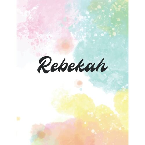 Rebekah: Personal Name Dot Gird Notebook For Graphing Pad, Design Book, Work Book, Planner, Dotted Notebook, Bullet Journal, Sketch Book, Math Book - V.718