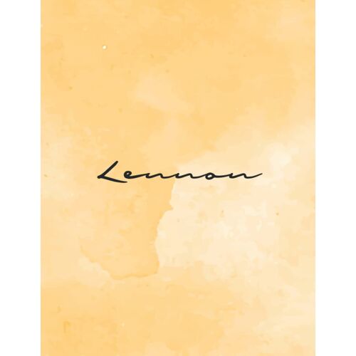 Lennon: Personal Name Dot Gird | The Notebook For Writing Journal Or Diary Women & Girls Gift For Birthday, For Student | 160 Pages Size 8.5x11inch - V.388