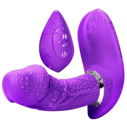 Godemichet Vibrateur Télescopique À Télécommande, Culotte Chauffante, Stimulateur De Spot Sans Fil, Jouets Sexuels Pour Adultes