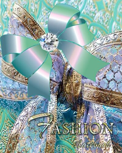 Fashion Notebook: Diamond & Lace Fashion Notebook For Design Sketching | Runway Artist Workbook For Drawing Design Concepts | Students Of Fashion | Dressmaking