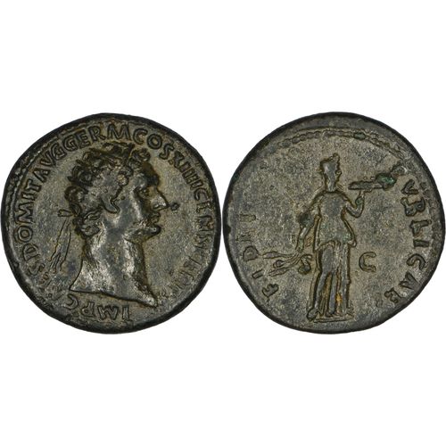 Rome - Dupondius - Domitien - 88 Ad - Fidei Pvblicae - Tres Rare - 7.57 G. - Qualite - Ric.366 - 22-177