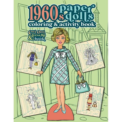 1960s Paper Dolls Coloring And Activity Book