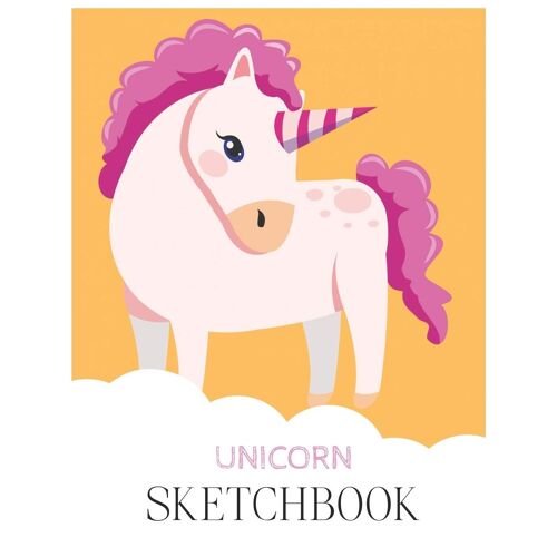 Unicorn Sketchbook: Unicorn Is Real Dream Come True Unicorn Kawaii Blank Large Sketchbook For Kids And Girls To Draw And Creation White Paper Activity Book 8.5 X 11 Inches 110 Pages For Learning Profe