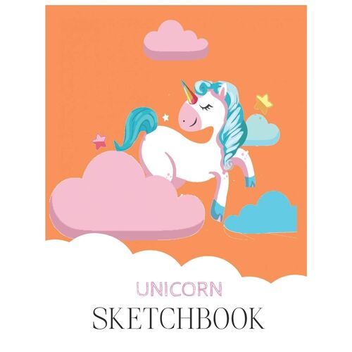 Unicorn Sketchbook: Unicorn Is Real Dream Come True Unicorn Kawaii Blank Large Sketchbook For Kids And Girls To Draw And Creation White Paper Activity Book 8.5 X 11 Inches 110 Pages For Learning Profe