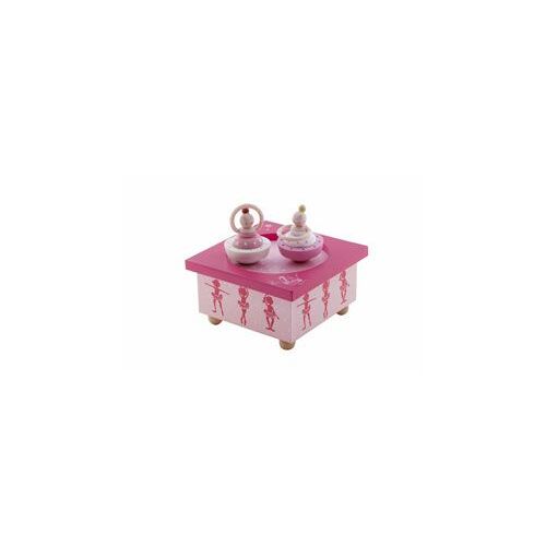Boite Musique Bois Ballerine Rose