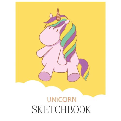 Unicorn Sketchbook: Unicorn Is Real Dream Come True Unicorn Kawaii Blank Large Sketchbook For Kids And Girls To Draw And Creation White Paper Activity Book 8.5 X 11 Inches 110 Pages For Learning Profe