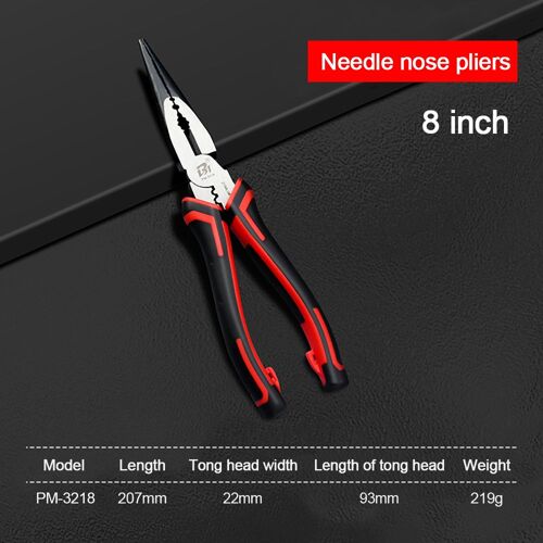 WP010506 - WISEUP Pince multifonctionnelle pour électricien, coupe fil alertes onal, épluchage de câble réseau domestique, dénudeur de fil, outils conseillers à main