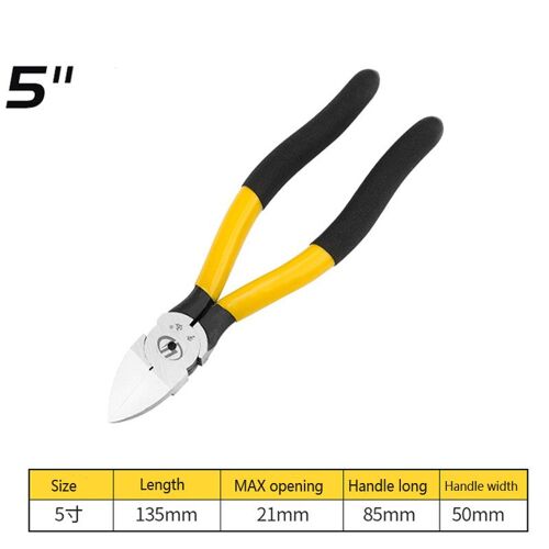 5 pouces - Pince'électricien coupe câble à dénuder, pinces coupantes à bouche'eau, coupe câble, fraises latérales, continents pers, outils à main, 5 8 po