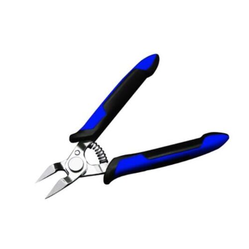 BLEU - pince coupante ronde de 5 pouces, excellente pince coupante, force arrière, conception de ressort, micro ciseaux, diagonale, TS 140