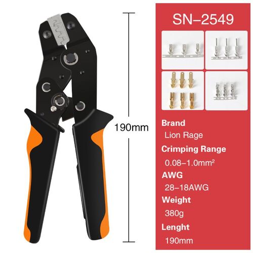 SN-2549 E - Pince à sertir professionnelle Rj45, outils à main, bornes électriques, Terminal'électricien