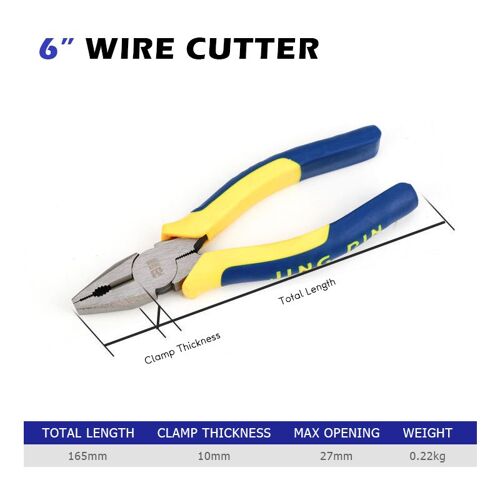 6 coupe-fil - Pince À Sertir Multifonction, Pince Coupe-fil, Pince Diagonale À Long Nez, Outils À Main En Acier Cr-v