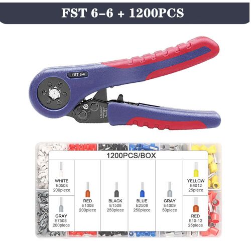 6-6 1200pcs - pince à sertir à embouts , outil de sertissage de fil de conception Unique brevetée utilisé pour Awg28 7